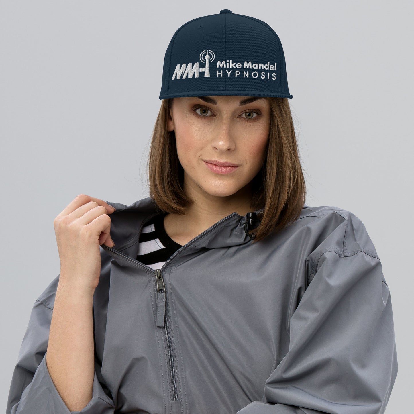 Mike Mandel Hypnosis Light Plain Logo Snapback Hat