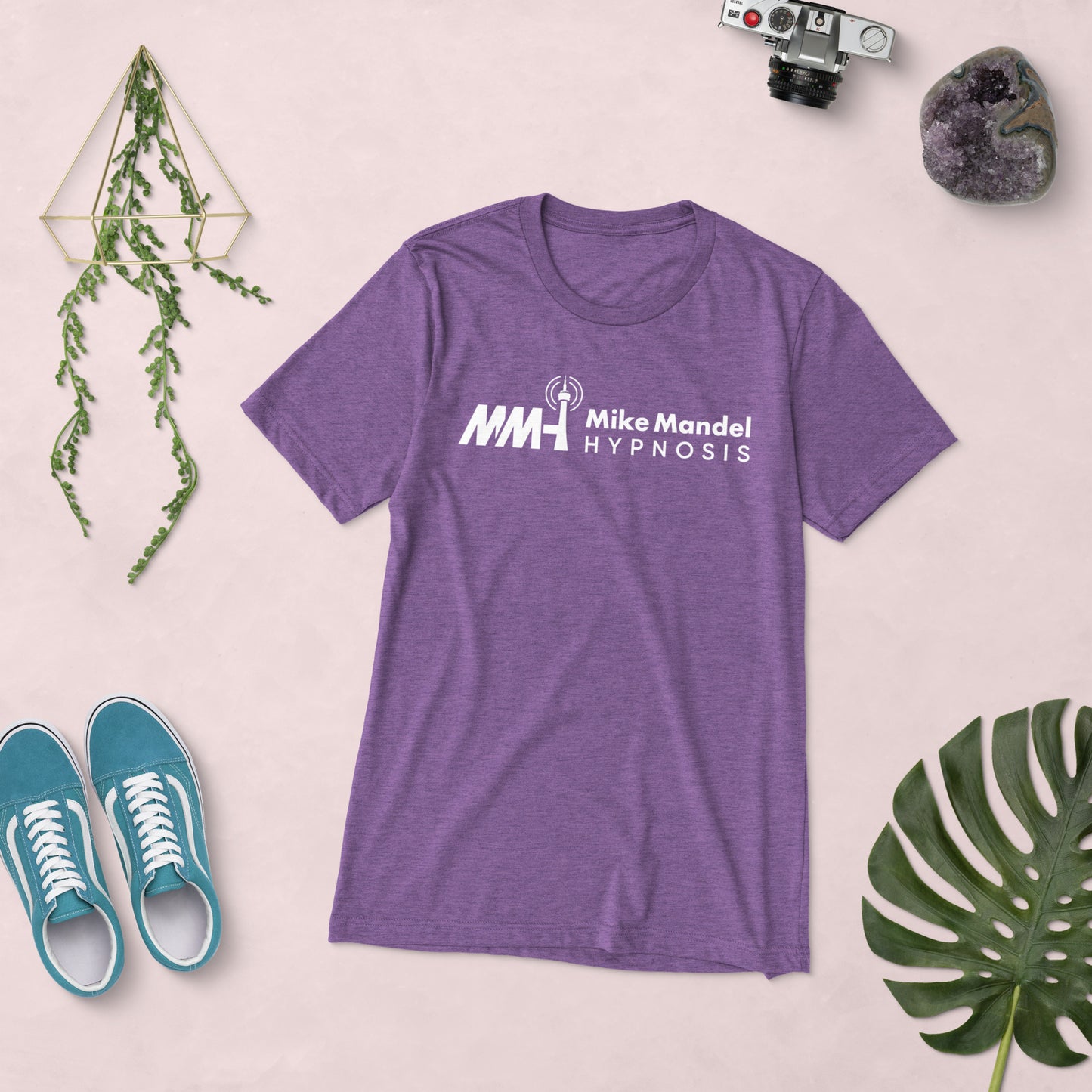 RARE Simple Mike Mandel Hypnosis Milton H. Erickson Purple Unisex Short Sleeve T-shirt