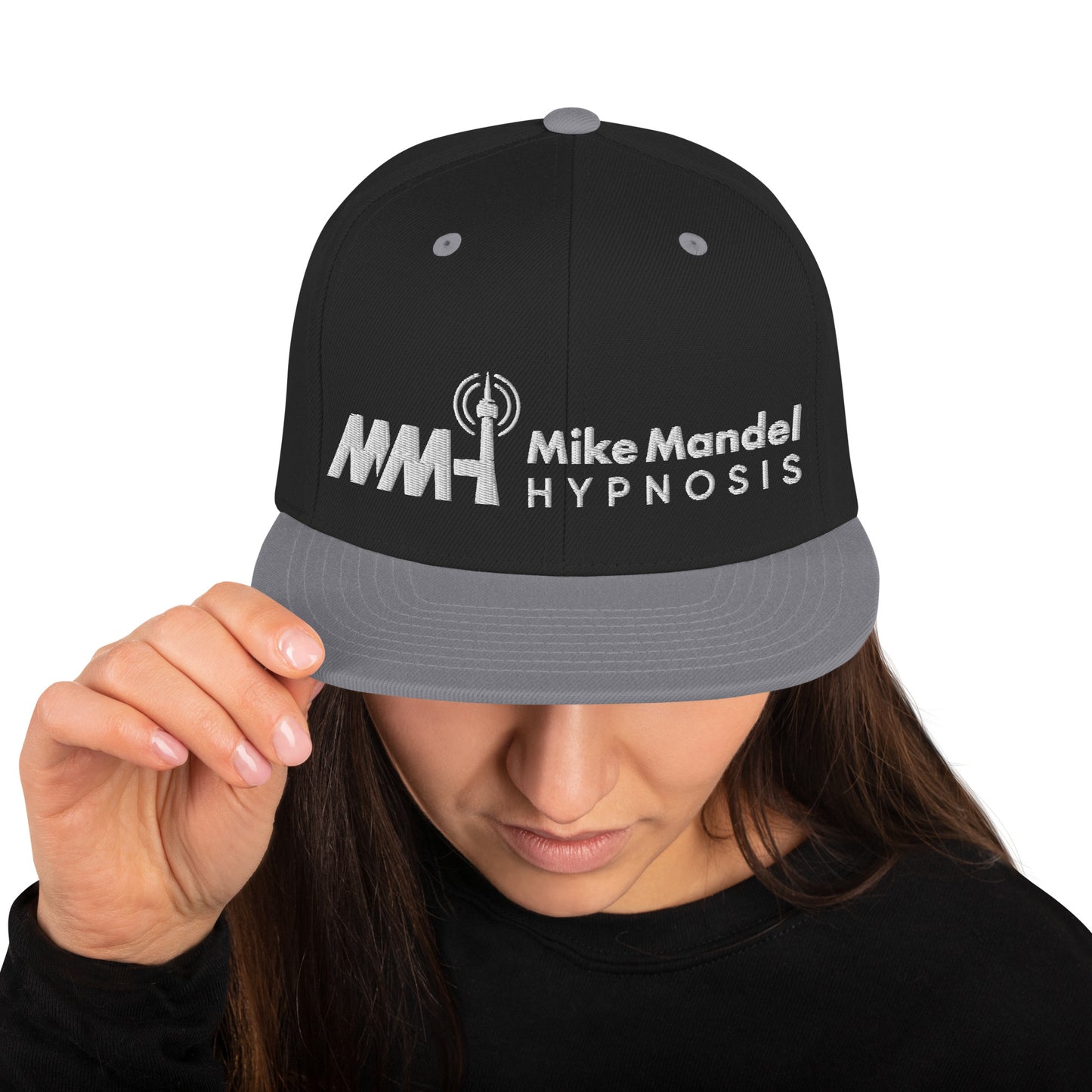 Mike Mandel Hypnosis Light Plain Logo Snapback Hat