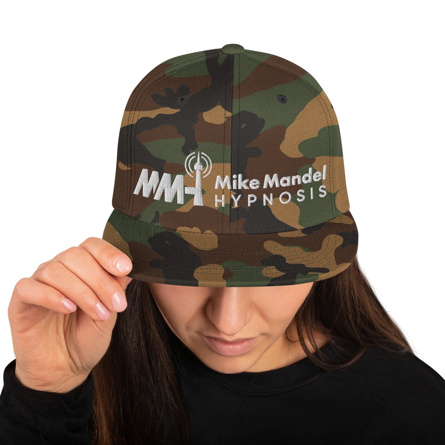 Mike Mandel Hypnosis Light Plain Logo Snapback Hat