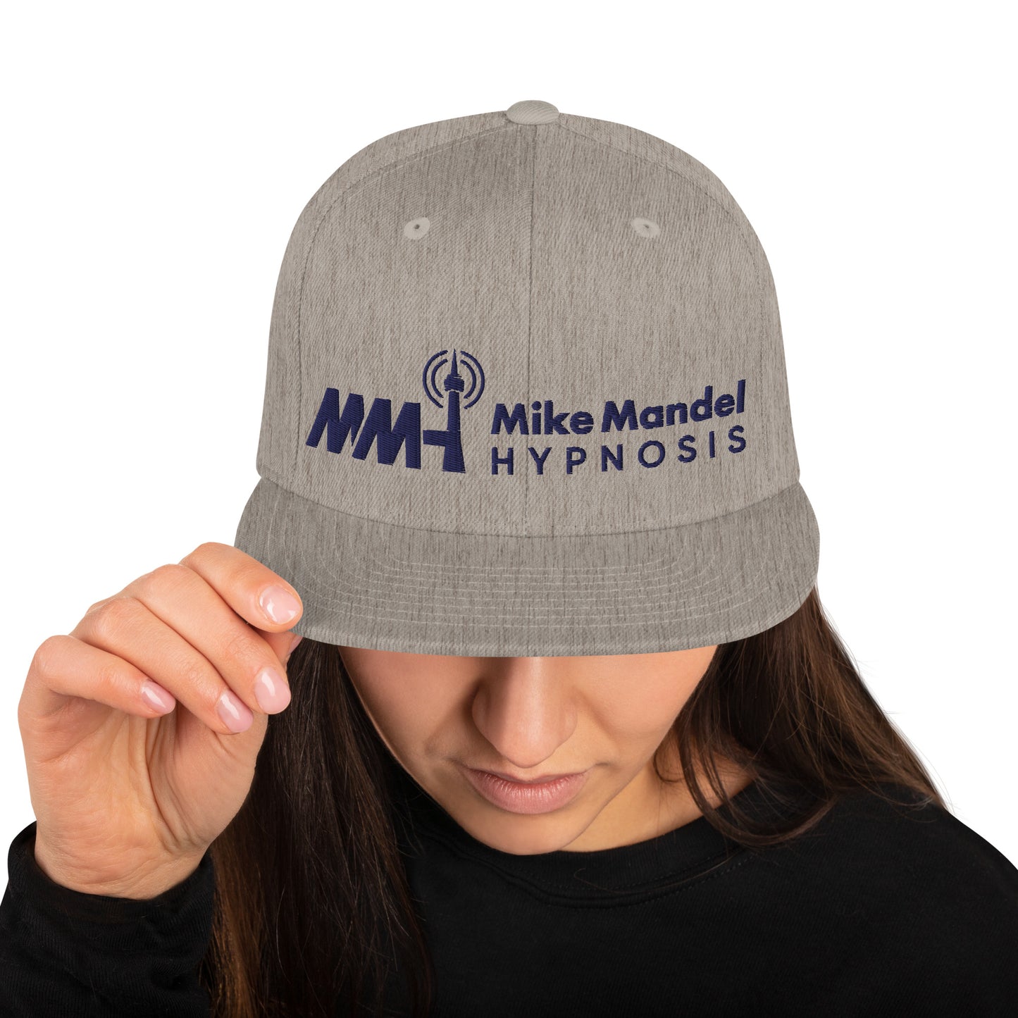 Mike Mandel Hypnosis Dark Plain Logo Snapback Hat