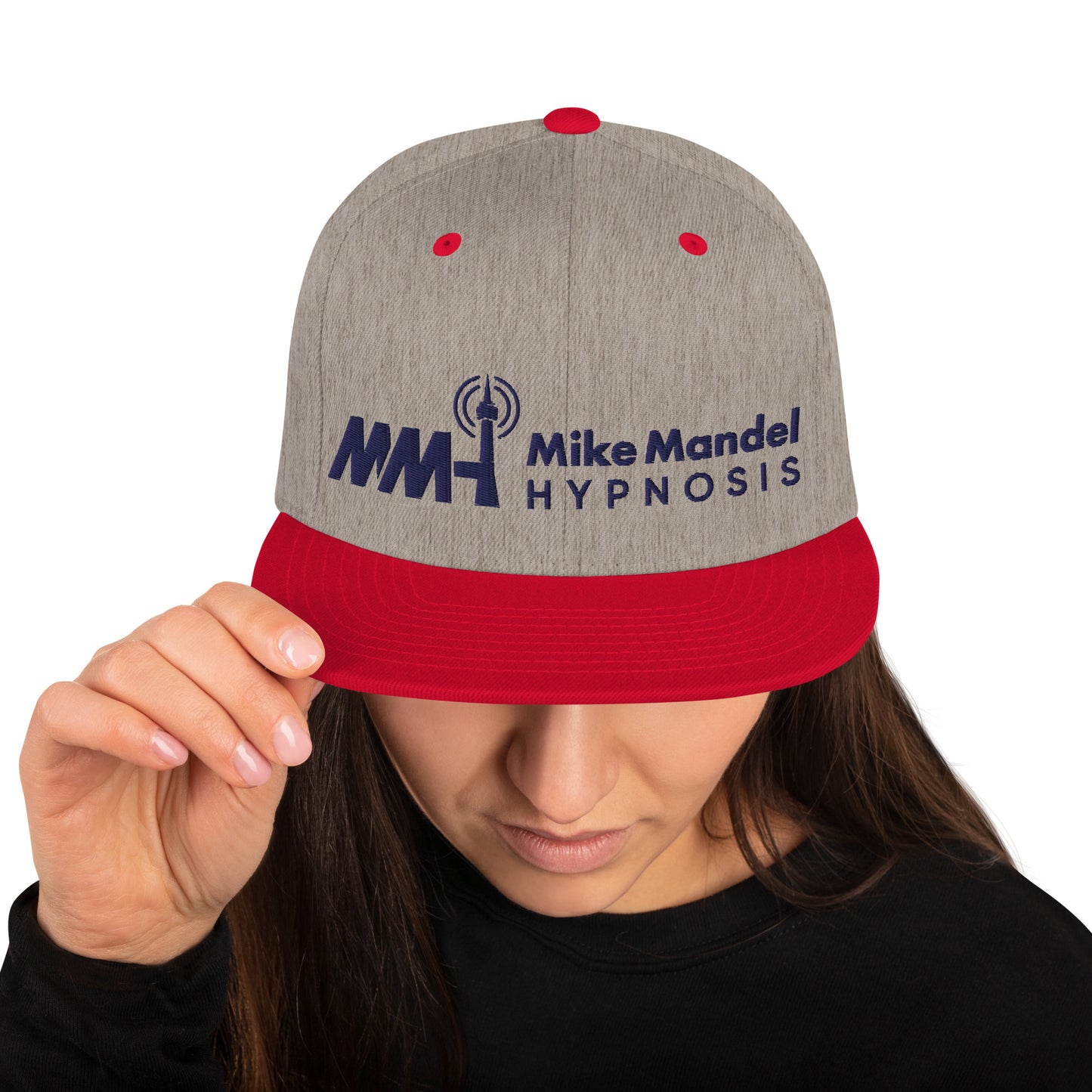 Mike Mandel Hypnosis Dark Plain Logo Snapback Hat