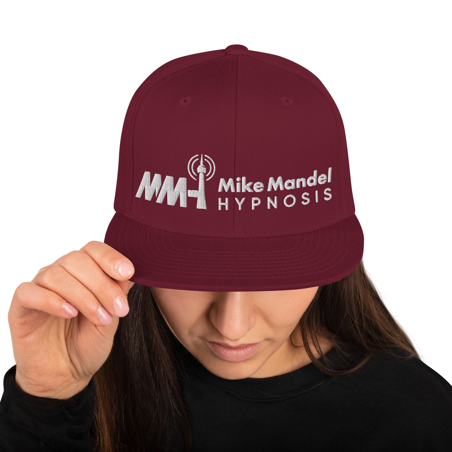 Mike Mandel Hypnosis Light Plain Logo Snapback Hat