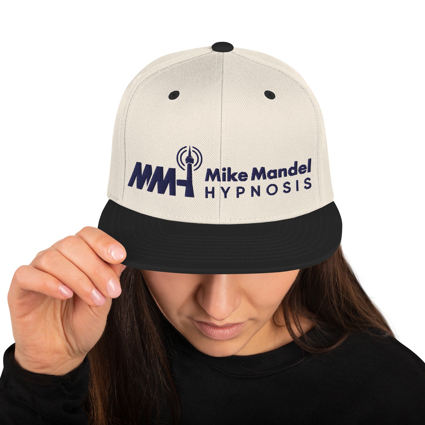 Mike Mandel Hypnosis Dark Plain Logo Snapback Hat