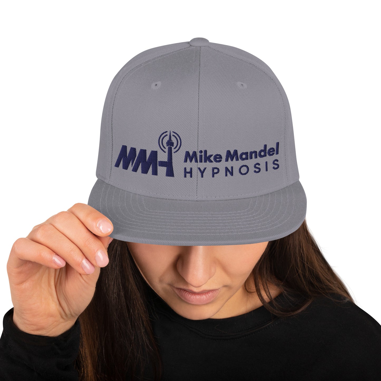 Mike Mandel Hypnosis Dark Plain Logo Snapback Hat