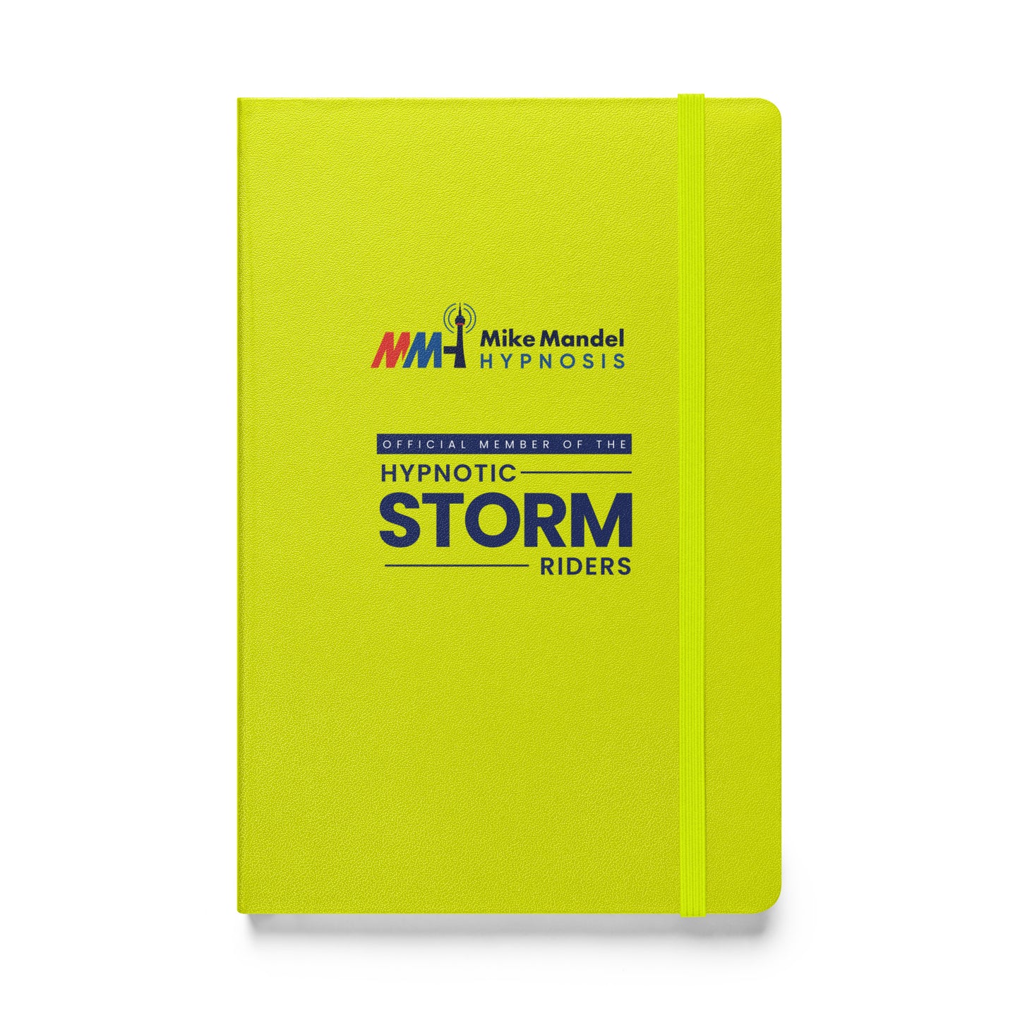 Official Mike Mandel Hypnosis StormRider Colored Logo Hardcover Bound Notebook