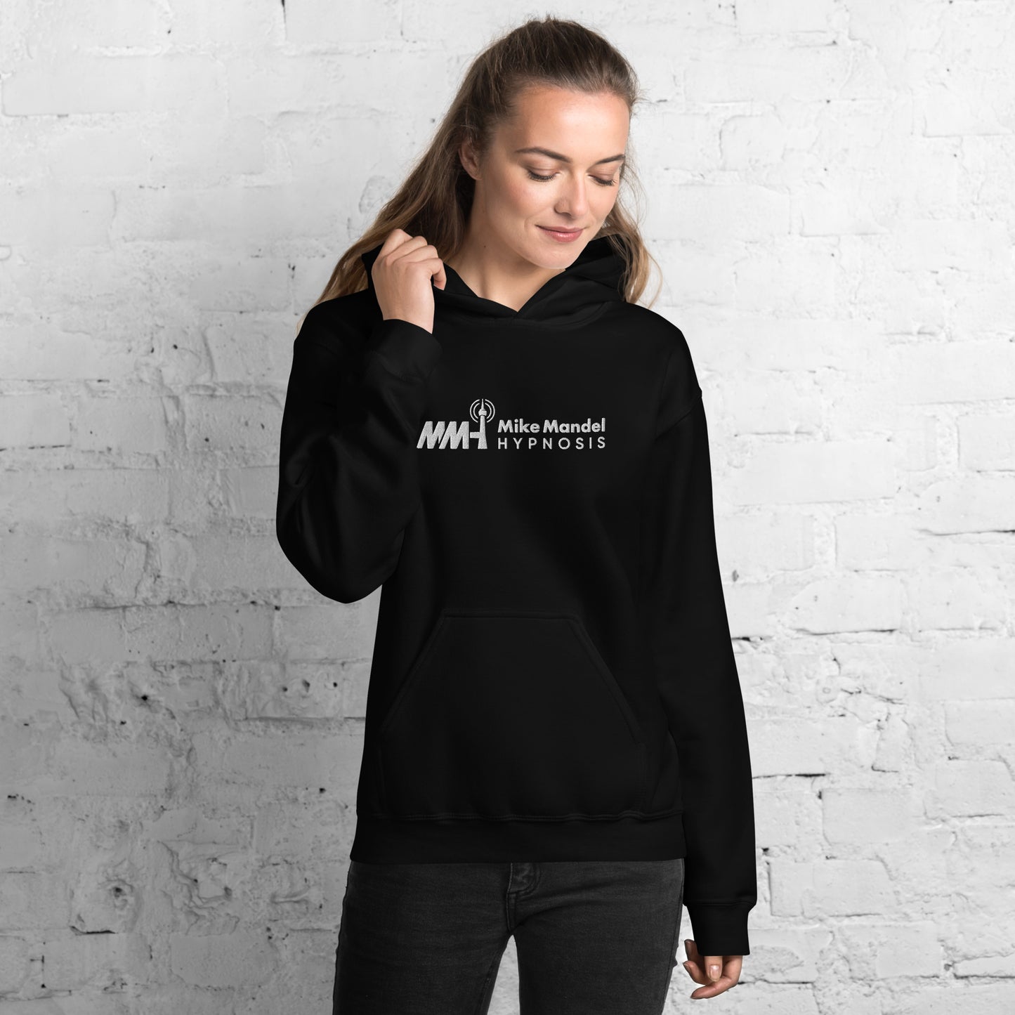 Simple Mike Mandel Hypnosis Hoodie Plain Logo Light