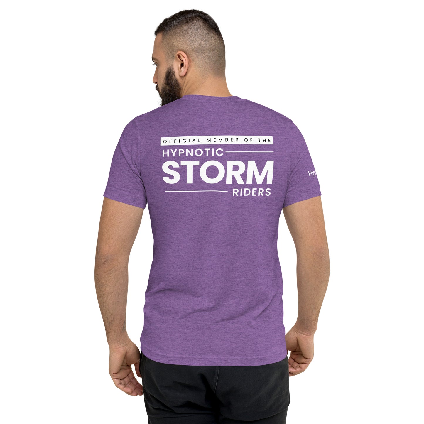 RARE Official StormRider Mike Mandel Hypnosis Unisex Milton H. Erickson Purple White Logo - Hypnotist on sleeve